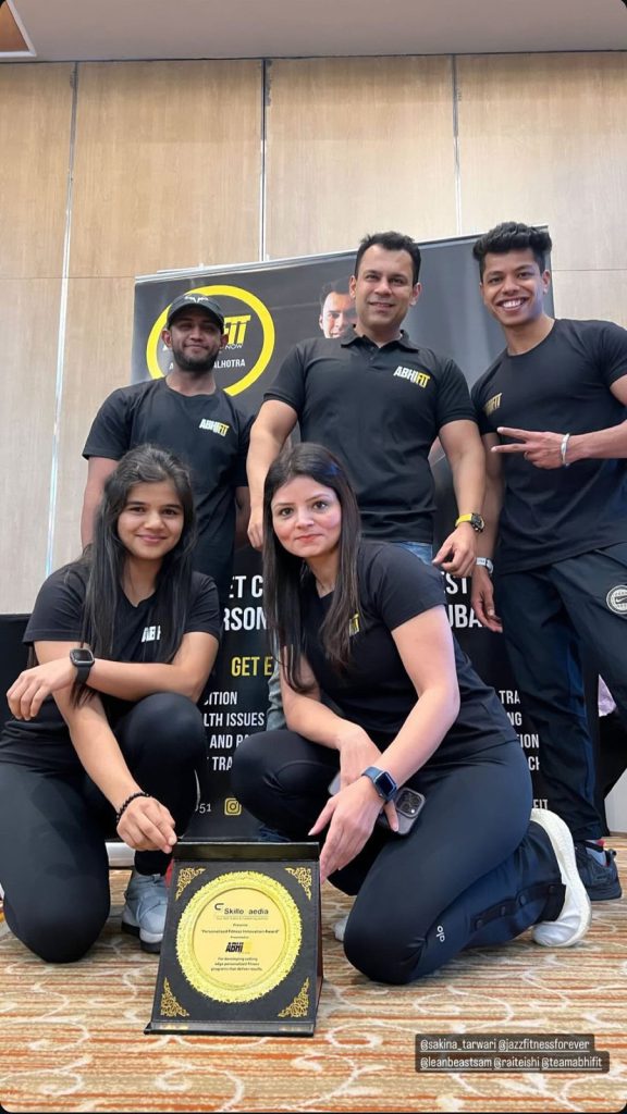 Personal Training Award in Dubai to Abhiifit Lifestyle Coaching Co. UAE
