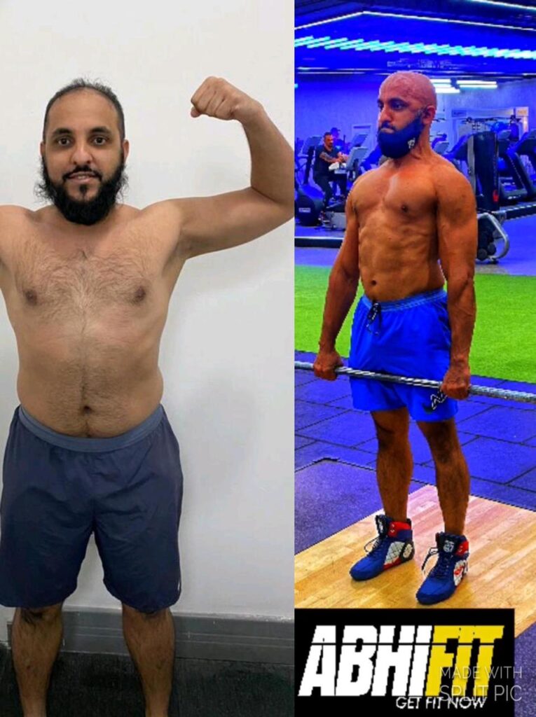 Client fat loss and muscle toning transformation
