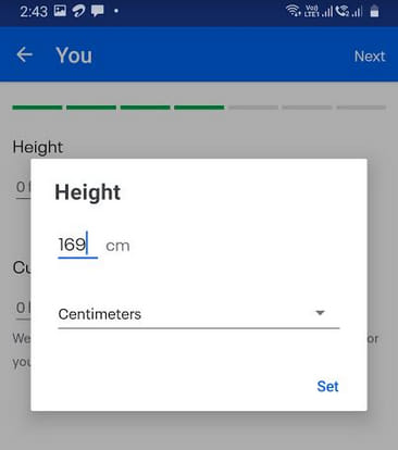 MyFitnessPal Height - How to Track Macros using MyFitnessPal by Best Personal Trainer of Dubai UAE